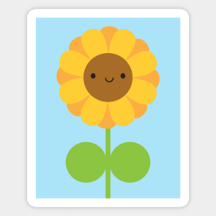 Kawaii Sunflower Magnet